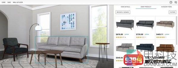 亚马逊采用AR技术打造家居装饰视觉购物体验