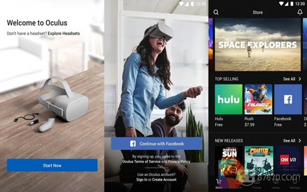 Oculus应用程序在Google Play商店中的总安装量超过100万