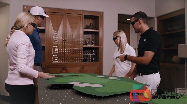 vGolf MR眼镜通过四种产品模式演示系列数据和功能