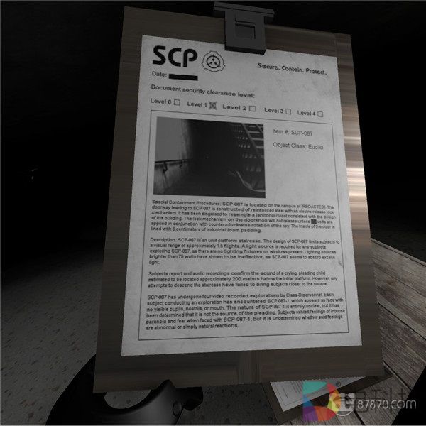 噩梦重临！《SCP-087 VR Survivor》Steam版发售