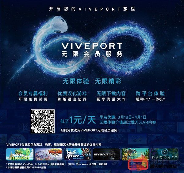 VIVEPORT开发者2019年收入分成将上调至80%