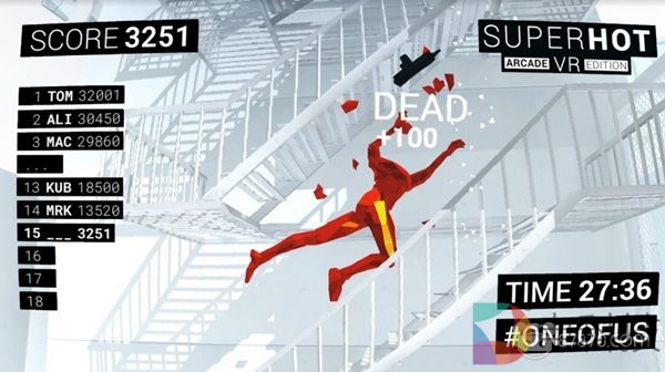 《Superhot VR：街机版》正式发布
