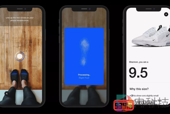 耐克推出可测量脚大小的AR应用