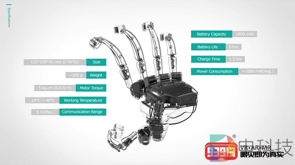 Dexmo力反馈VR手套针对企业级市场