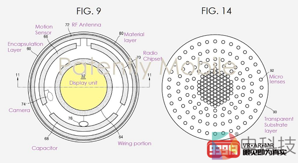 三星发布AR隐形眼镜专利