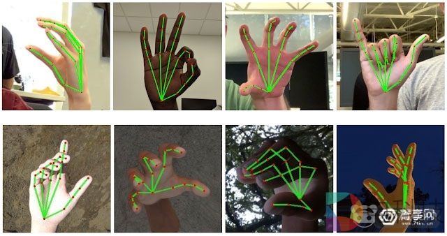 谷歌推出基于AI的开源手势识别算法，可识别单手21个骨骼点