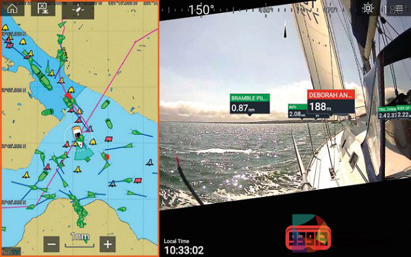 Raymarine ClearCruise AR导航技术是专业航海的未来发展方向