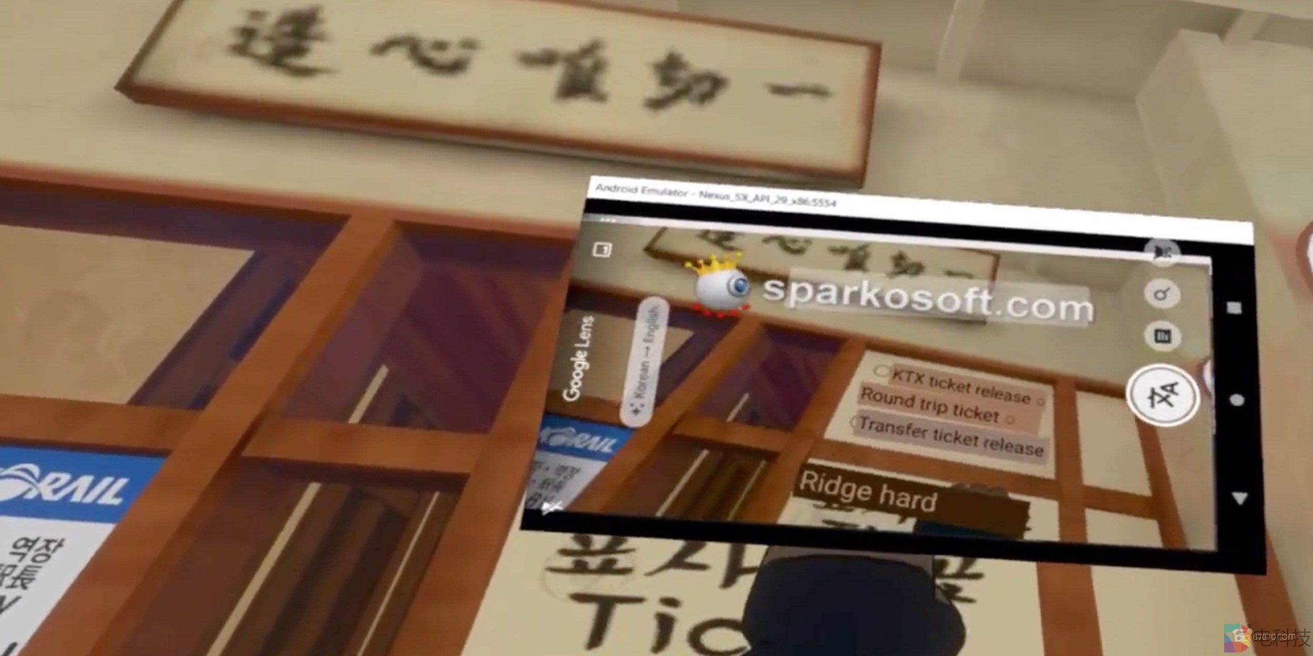 开发者将Google Lens AR文本翻译应用于VR场景中