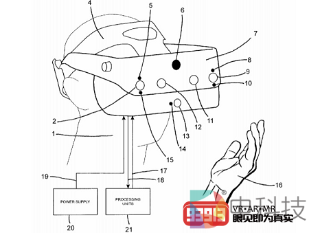 苹果申请“内向外追踪”的VR头显专利