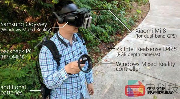 微软推出基于GPS的内向外跟踪动态VR技术