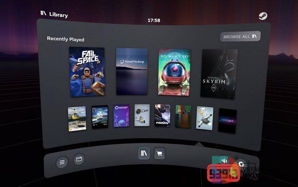 SteamVR Beta版本发布全新功能面板添加Oculus Quest图标