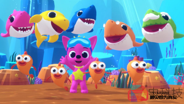 韩国儿童娱乐品牌“Pinkfong”推出《Baby Shark》VR/AR体验内容