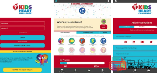 美国心脏协会正积极采用AR技术推广“Kids Heart Challenge”众筹项目