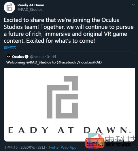 Facebook收购美国游戏工作室Ready At Dawn