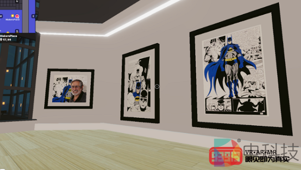 美漫画家在VR社交平台Decentraland举办个人VR画展
