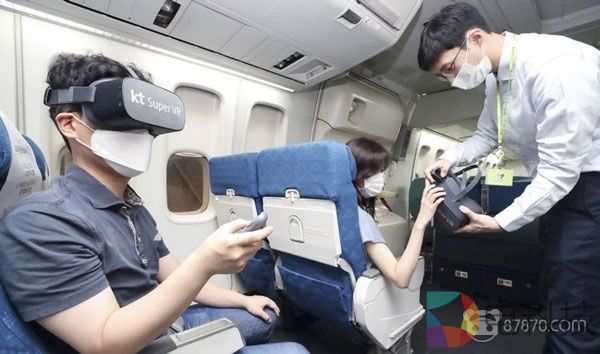 韩国电信KT与真航空合作开发机上VR娱乐系统