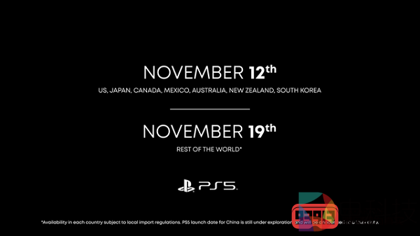 索尼官宣：PS5主机399.99美元起售，11月12日开卖