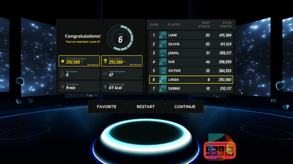 VR健身游戏《FitXR》即将推出有氧健身操模式