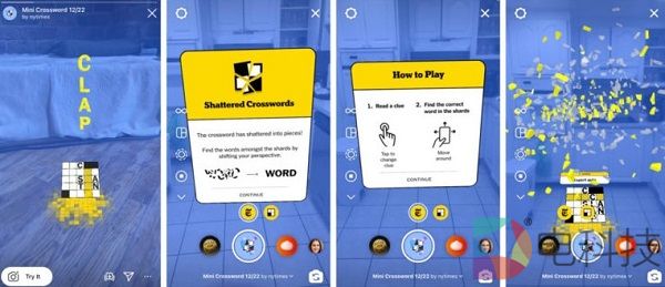 纽约时报发布填字游戏「Shattered Crosswords」AR版