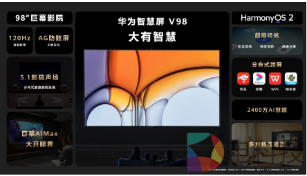 巨幕体验大有智慧 华为智慧屏 V98正式发布