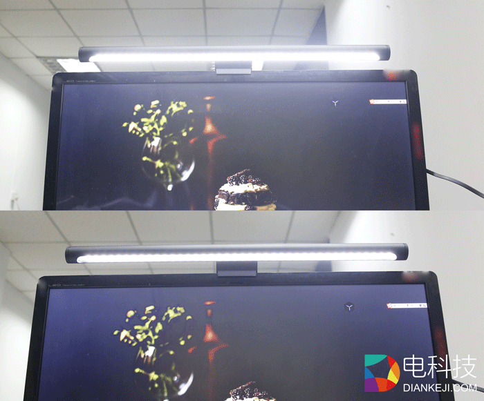 米家智能显示器挂灯1S白光明暗对比