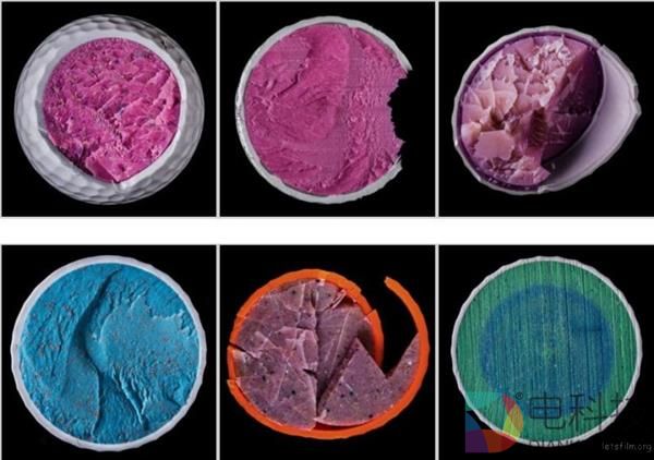 摄影师把高尔夫球切开 结果发现了一个奇妙的世界