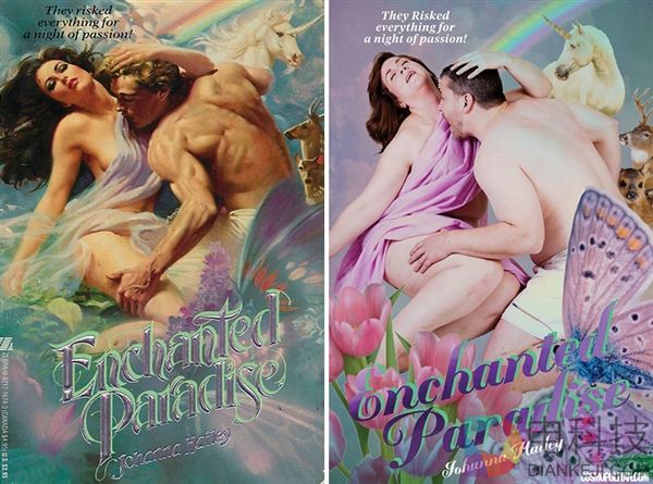 摄影师找普通人重拍言情小说封面 结果太辣眼