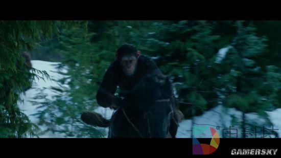 《猩球崛起3》新中字预告 又一只会说话的猩猩登场