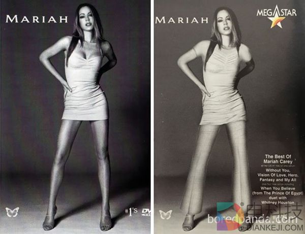 欧美专辑封面到了中东后…这浓浓的PS痕迹