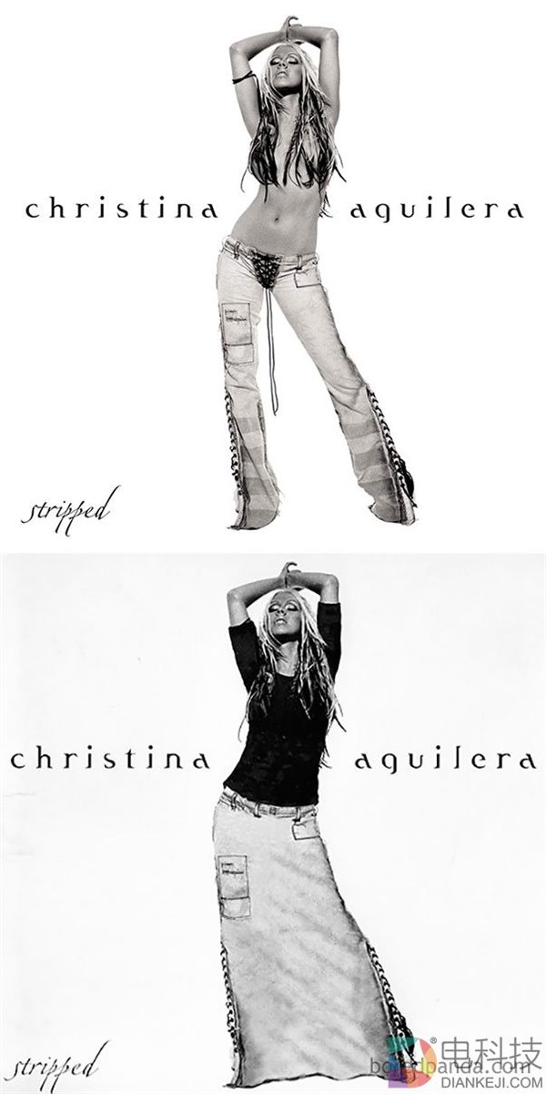 欧美专辑封面到了中东后…这浓浓的PS痕迹