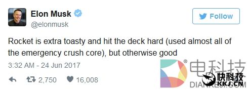 航天业又一壮举!硅谷钢铁侠第2次回收“二手”火箭