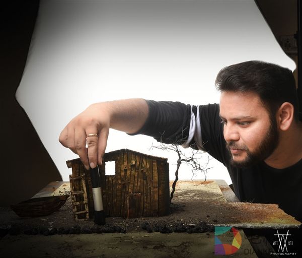 印度男子把梦中场景“搬”到现实 画面迷之惊艳