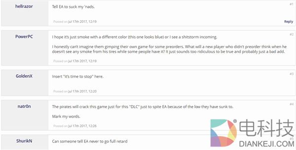 预购用户送物理特效 EA《极品飞车20》惹争议