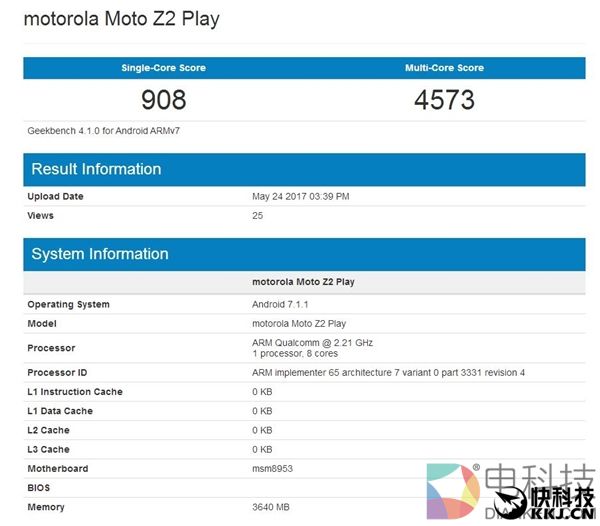 6月1日发布！联想Moto Z2 Play定了：4200元骁龙625