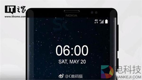 诺基亚7渲染图曝光:高通骁龙835+5.8寸2K屏