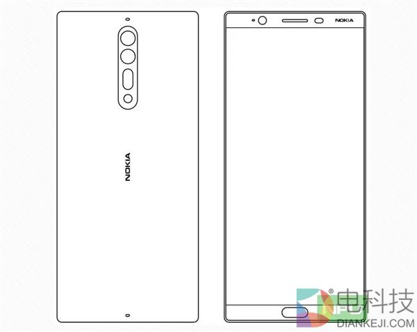 黑色款Nokia 9渲染图曝光:骁龙835+8G内存
