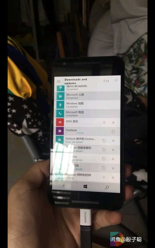 闲鱼惊现谷歌Nexus 5X工程机：运行Win10 Mobile