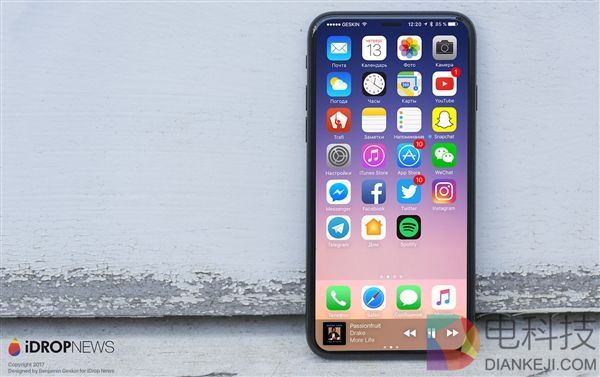 供应商证实iPhone 8提供3D感应镜头:面部识别功能来了