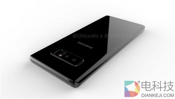反转！三星Note 8渲染图再曝光：非全面屏/手写笔/骁龙835