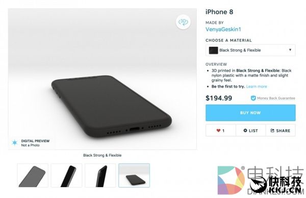 苹果跪了！爆料大神提前开卖iPhone 8模型：1100元