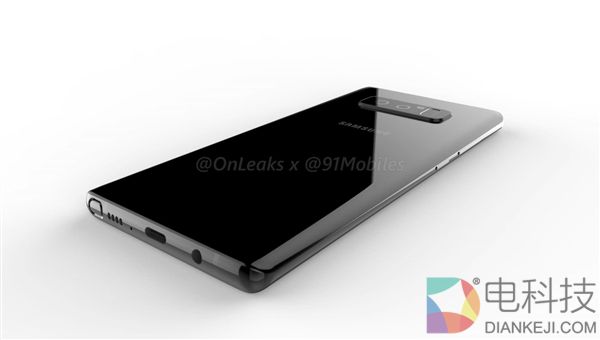 反转！三星Note 8渲染图再曝光：非全面屏/手写笔/骁龙835