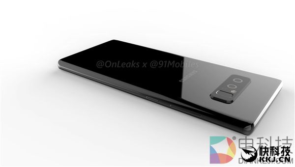 三星Note 8 360度曝光：后置指纹、并排双摄
