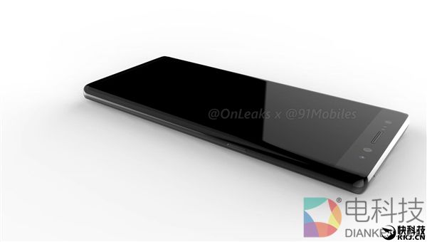 6100元！三星Note8高清3D外形照曝光：后指纹/双摄凸起