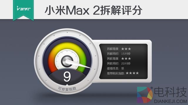 小米Max 2首发拆解:做工提升/维修成本低