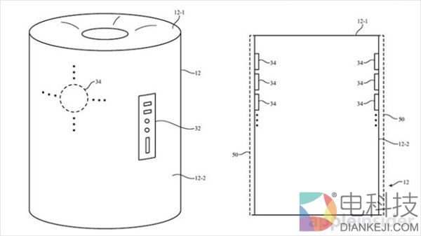 苹果最新专利曝光：暗示Siri扬声器为圆柱形