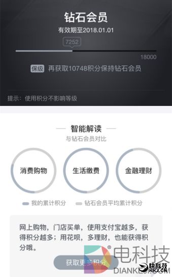 支付宝会员体系升级 最强攻略:三招让你上钻石