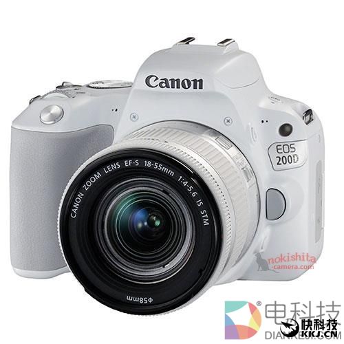 佳能新入门单反200D白色/银色曝光!2420万像素/旋转屏
