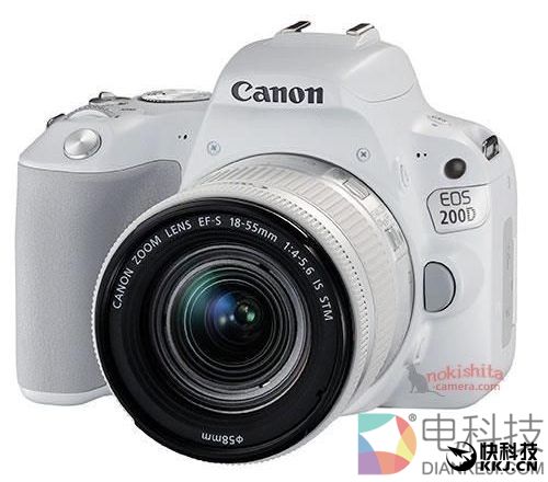 佳能新入门单反200D白色/银色曝光!2420万像素/旋转屏
