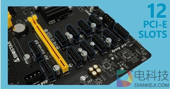 映泰最强挖矿主板亮相 能插12块显卡！
