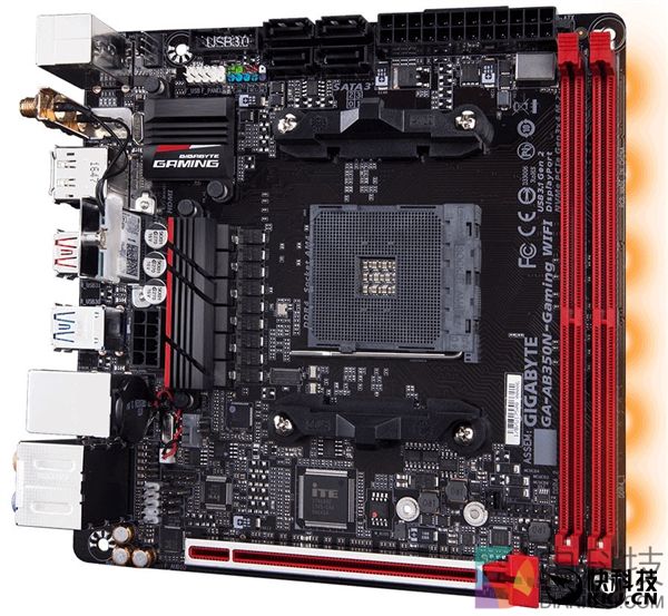 技嘉发布B350 ITX迷你主板:Ryzen完美小单车